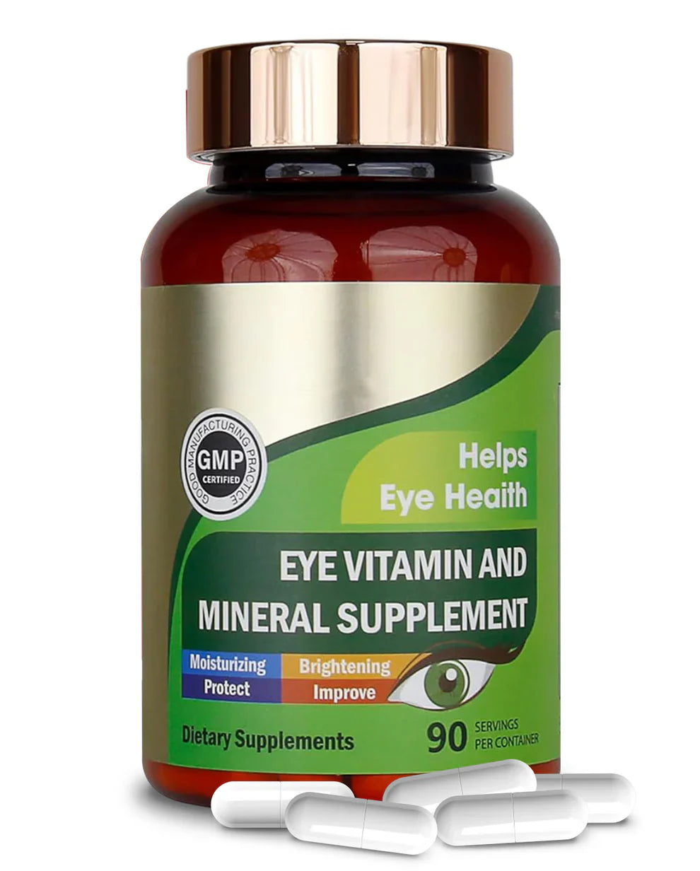 Lutein & Zeaxanthin with Vitamin C, E, Zinc & Copper – Eye & Wellness Support