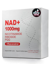 1000mg NAD+ Liquid Supplement with NR, Resveratrol & PQQ | Vitamin B12 Energy Boost, Brain Focus & Cellular Wellness
