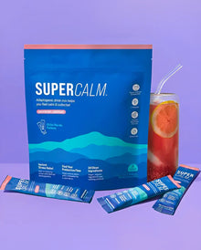 Supercalm Raspberry Lemonade  Relaxing Powder Drink Mix for Cortisol & Sleep