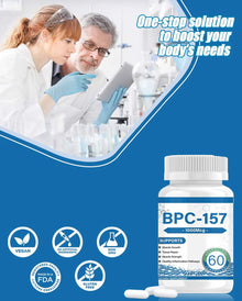 BPC-157 Peptide Capsules 1000mcg | Muscle Recovery, Tissue Repair, Joint Support & Vitamin B12 Energy Wellness Supplement