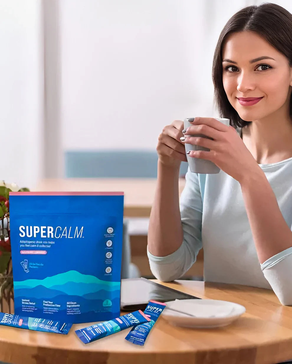 Supercalm Raspberry Lemonade  Relaxing Powder Drink Mix for Cortisol & Sleep