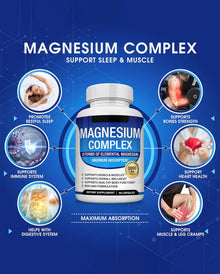 Magnesium Complex 1000mg – Magnesium Glycinate, Citrate, Malate & Taurate