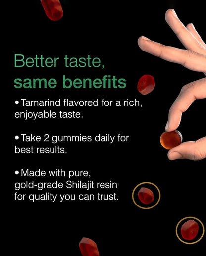 Herbal Gummies with Shilajit & Ashwagandha – Daily Vitality Support