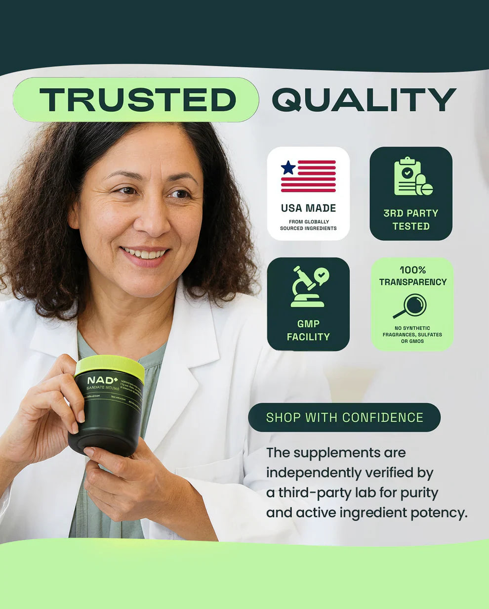 Liposomal NAD+ with Resveratrol – Supports Energy Metabolism & Cellular Wellness