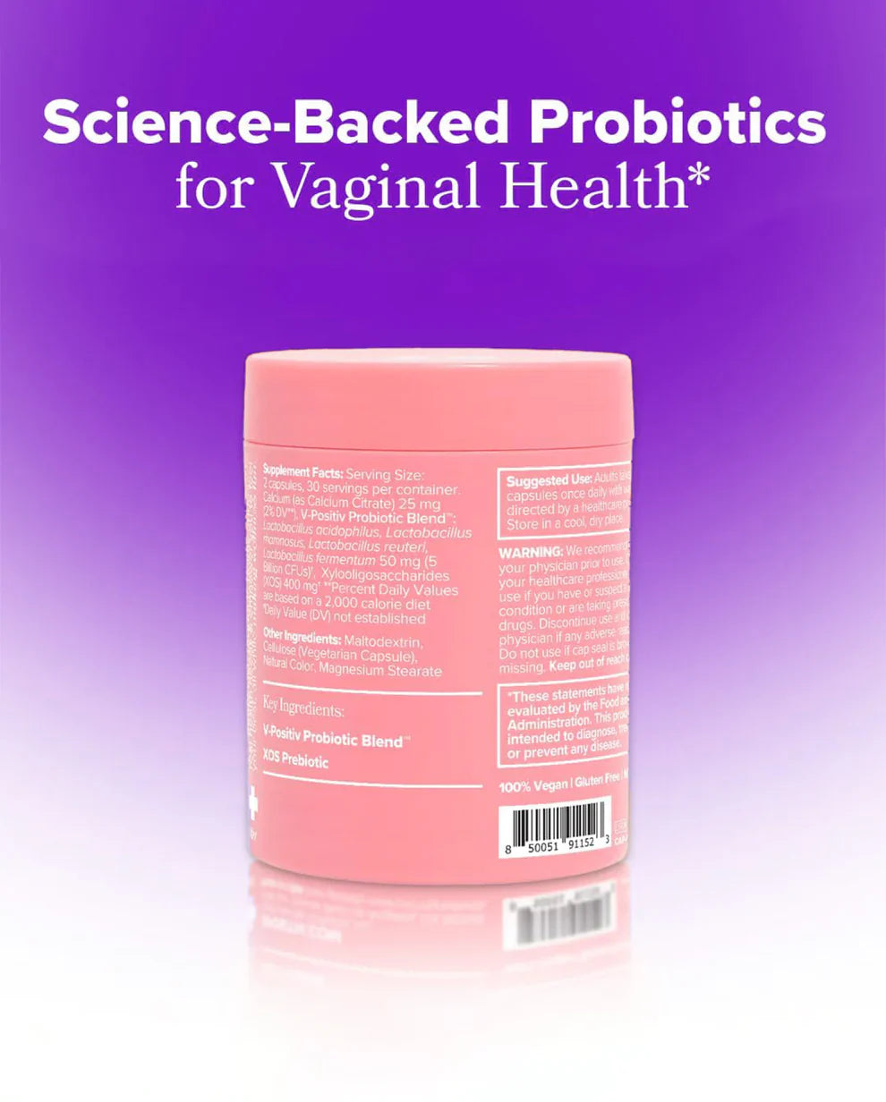 Vaginal Health Probiotic For Vaginal Odor, Discomfort, & Yeast Balance Support